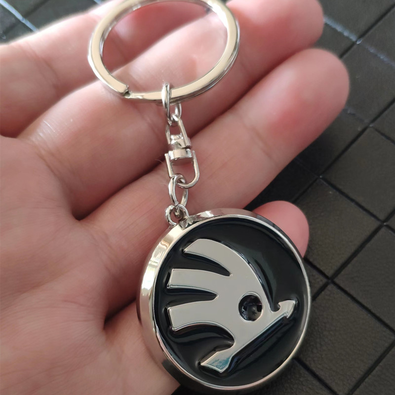 Metal SKODA Car Logo Keyring Keychain Netby