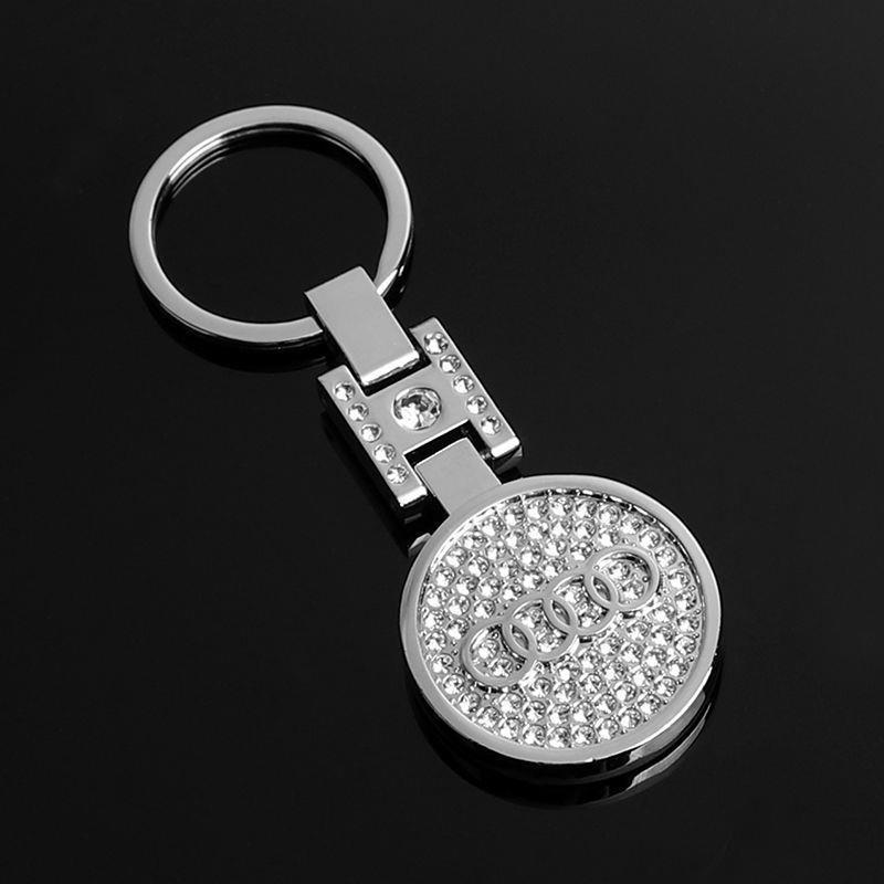 Metal Rhinestone H Buckle Car Logo Keyring Keychain for BMW Audi Benz Chevrolet Honda Volvo Volkswagen Hyundai Ford Hyundai Landrover Mazda Porsche Netby