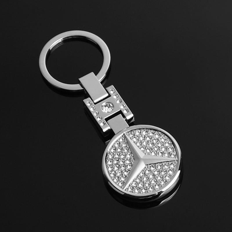 Metal Rhinestone H Buckle Car Logo Keyring Keychain for BMW Audi Benz Chevrolet Honda Volvo Volkswagen Hyundai Ford Hyundai Landrover Mazda Porsche Netby