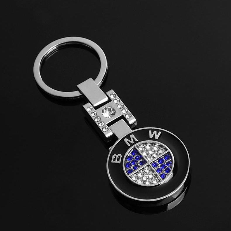 Metal Rhinestone H Buckle Car Logo Keyring Keychain for BMW Audi Benz Chevrolet Honda Volvo Volkswagen Hyundai Ford Hyundai Landrover Mazda Porsche Netby