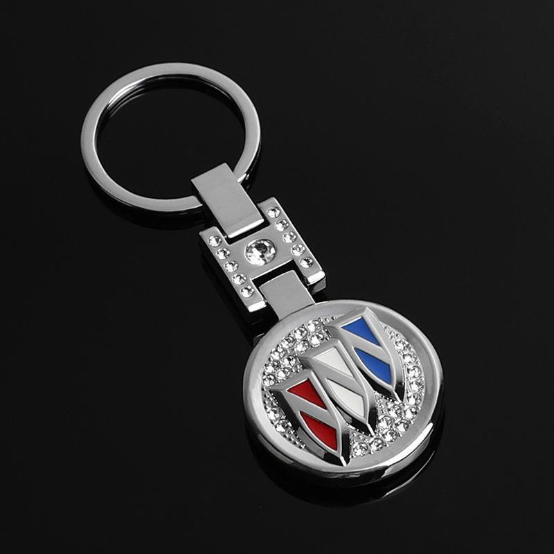 Metal Rhinestone H Buckle Car Logo Keyring Keychain for BMW Audi Benz Chevrolet Honda Volvo Volkswagen Hyundai Ford Hyundai Landrover Mazda Porsche Netby