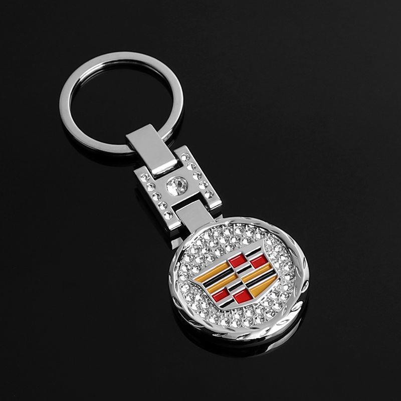 Metal Rhinestone H Buckle Car Logo Keyring Keychain for BMW Audi Benz Chevrolet Honda Volvo Volkswagen Hyundai Ford Hyundai Landrover Mazda Porsche Netby