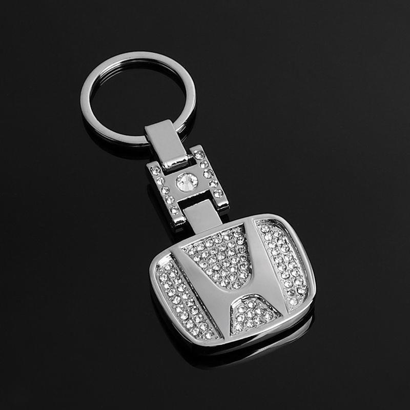 Metal Rhinestone H Buckle Car Logo Keyring Keychain for BMW Audi Benz Chevrolet Honda Volvo Volkswagen Hyundai Ford Hyundai Landrover Mazda Porsche Netby