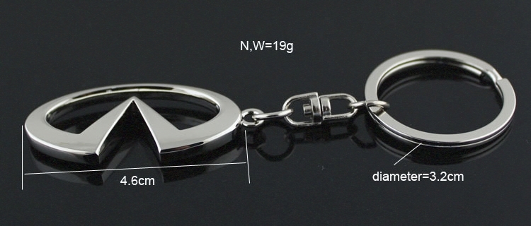 Metal Infiniti Car Logo Keyring Keychain Netby