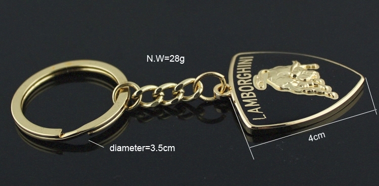 Metal Lamborghini Car Logo Keyring Keychain Netby