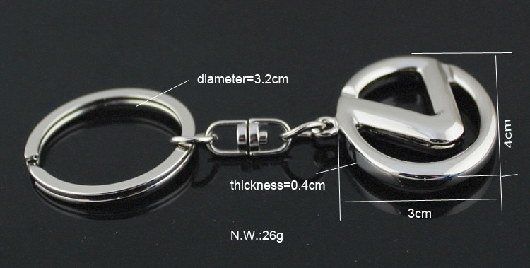 Metal Lexus Car Logo Keyring Keychain Netby