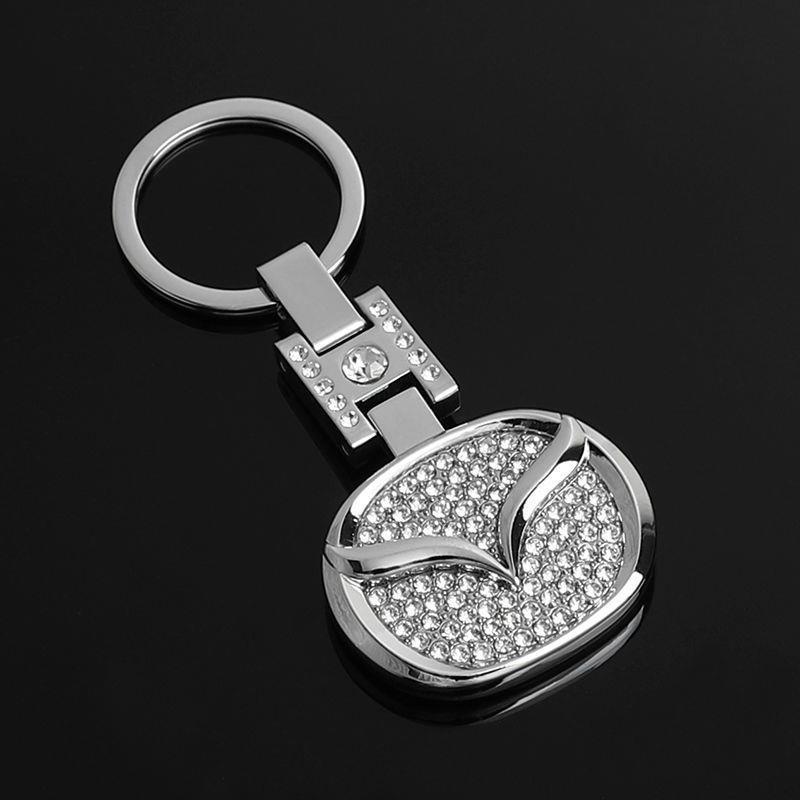Metal Rhinestone H Buckle Car Logo Keyring Keychain for BMW Audi Benz Chevrolet Honda Volvo Volkswagen Hyundai Ford Hyundai Landrover Mazda Porsche Netby