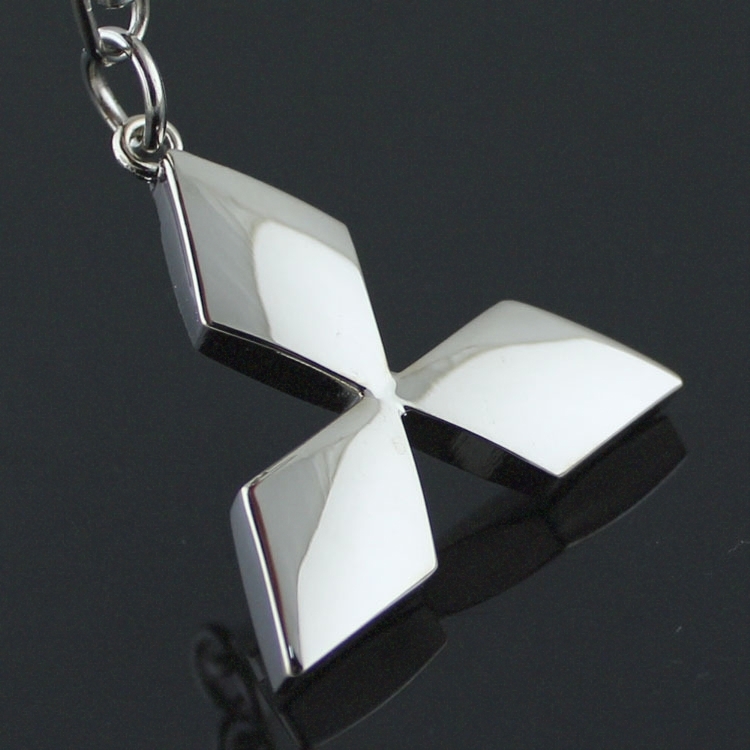 Metal Mitsubishi Car Logo Keyring Keychain Netby