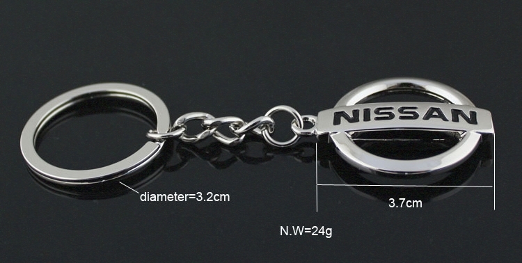 Metal Nissan Car Logo Keyring Keychain Netby