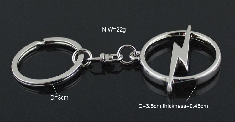 Metal Opel Car Logo Keyring Keychain Netby