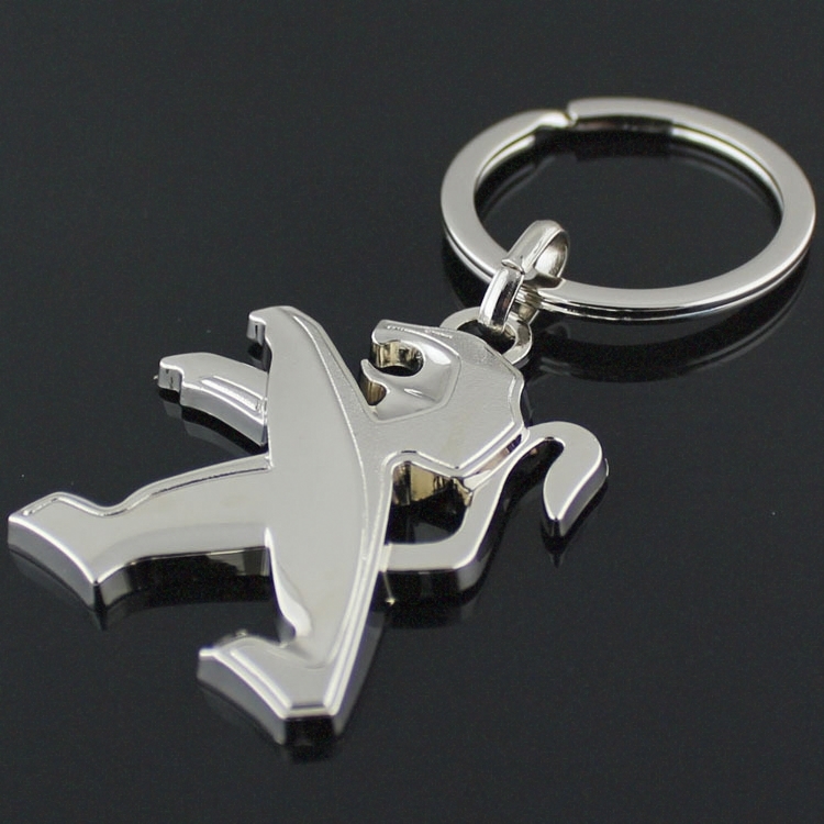 Metal Peugeot Car Logo Keyring Keychain Lanyard Netby