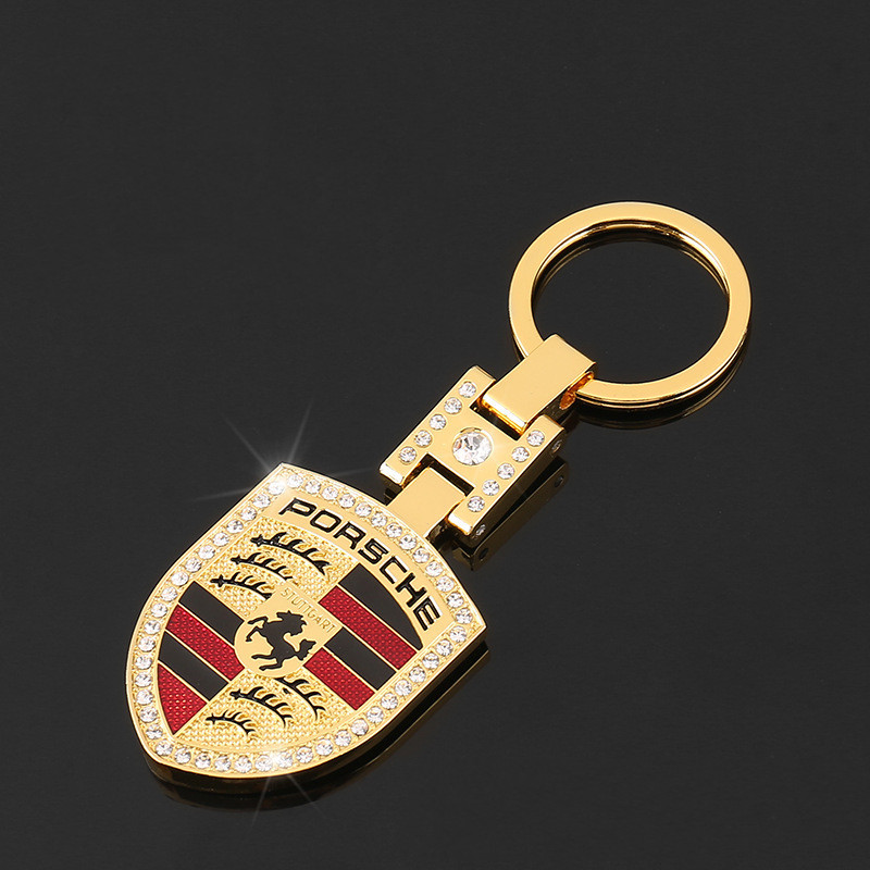Metal Rhinestone H Buckle Car Logo Keyring Keychain for BMW Audi Benz Chevrolet Honda Volvo Volkswagen Hyundai Ford Hyundai Landrover Mazda Porsche Netby