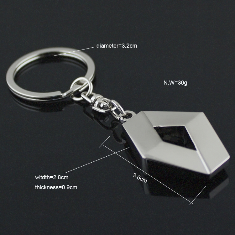 Metal Renault Car Logo Keyring Keychain Netby