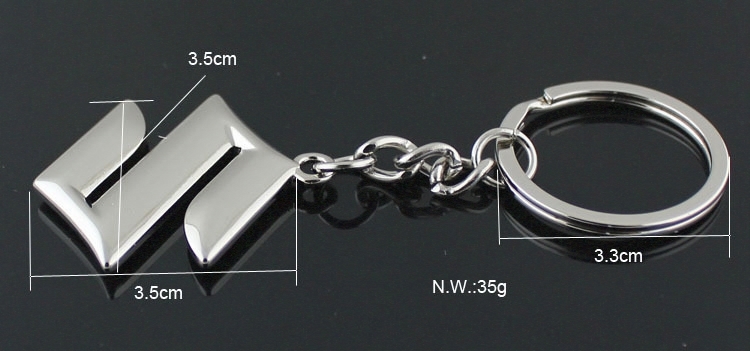 Metal SUZUKI Car Logo Keyring Keychain Netby