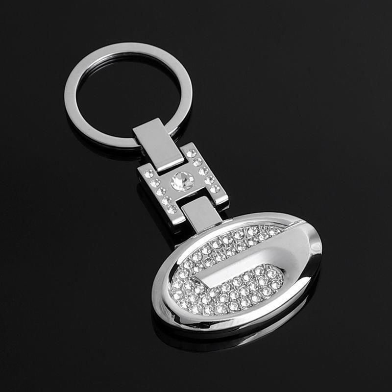 Metal Rhinestone H Buckle Car Logo Keyring Keychain for BMW Audi Benz Chevrolet Honda Volvo Volkswagen Hyundai Ford Hyundai Landrover Mazda Porsche Netby