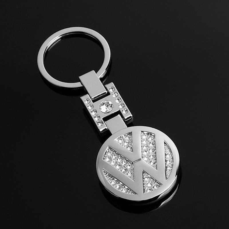 Metal Rhinestone H Buckle Car Logo Keyring Keychain for BMW Audi Benz Chevrolet Honda Volvo Volkswagen Hyundai Ford Hyundai Landrover Mazda Porsche Netby