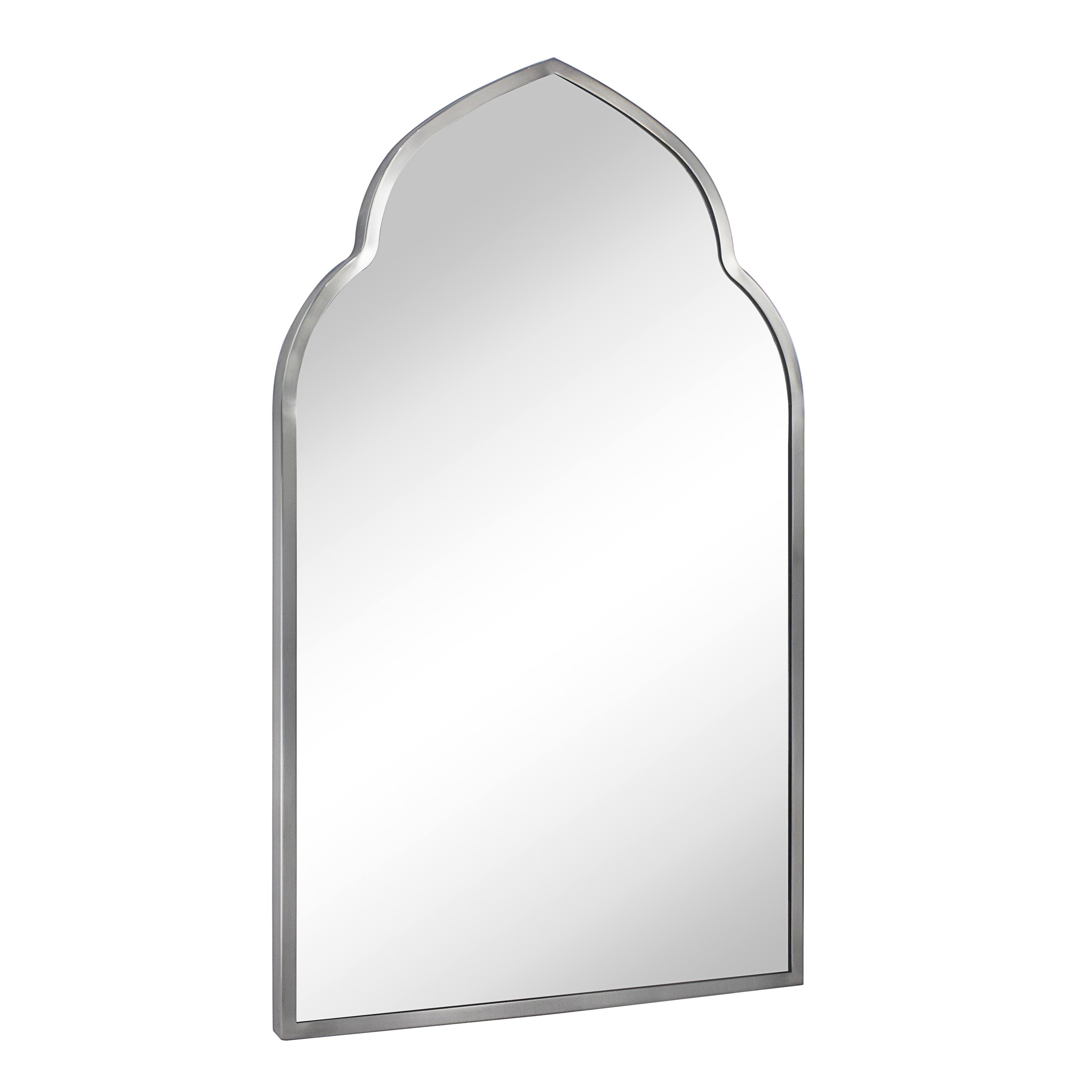 Ateeqa Arch Metal Wall MirrorBrushed Nickel