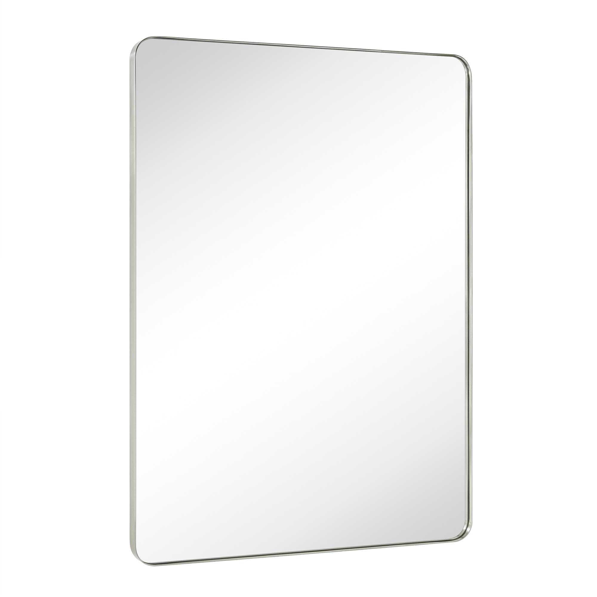 Kengston Modern & Contemporary Rectangular Bathroom Vanity Mirrors-36x48-Brushed Nickel