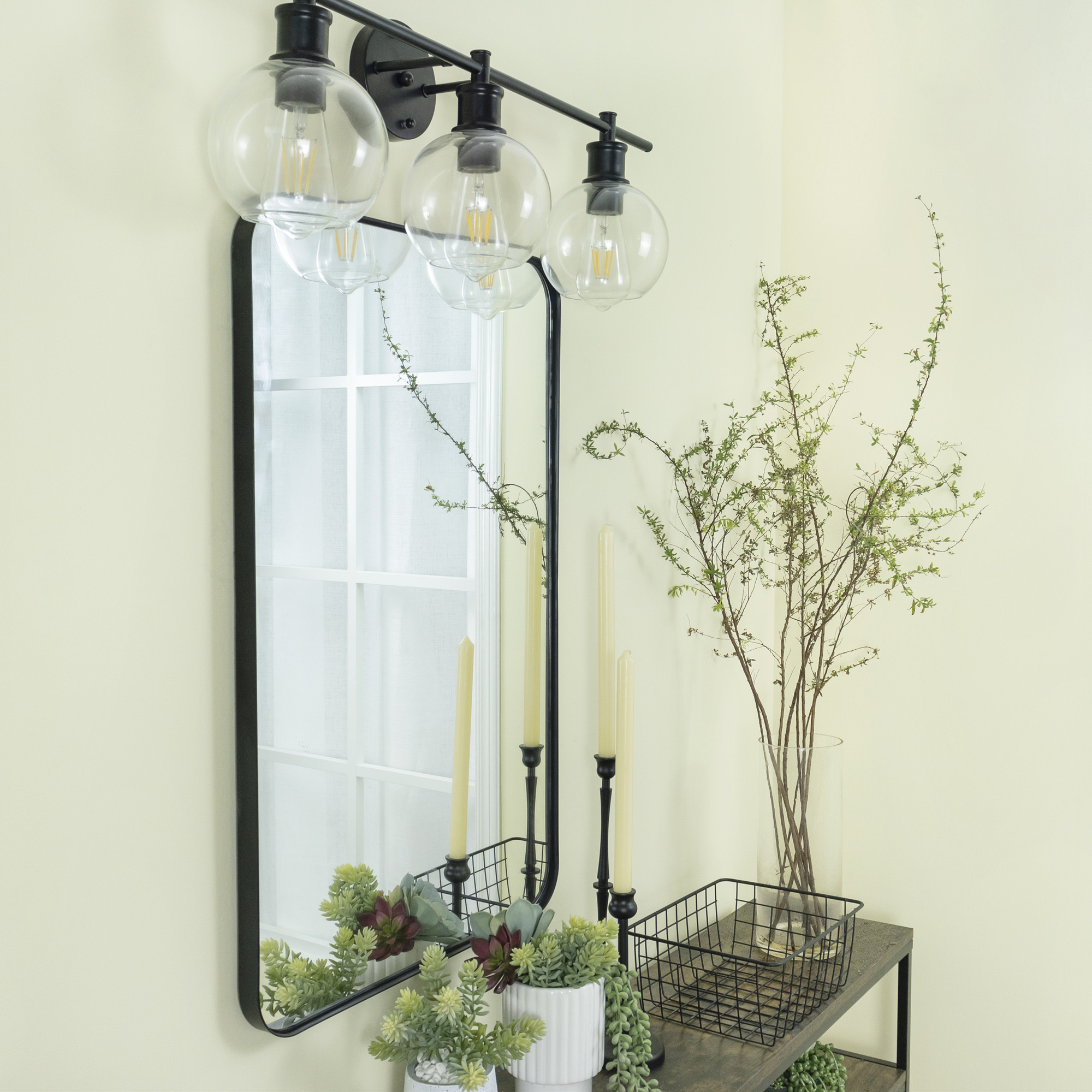 Kengston Modern & Contemporary Rectangular Bathroom Vanity Mirrors36x