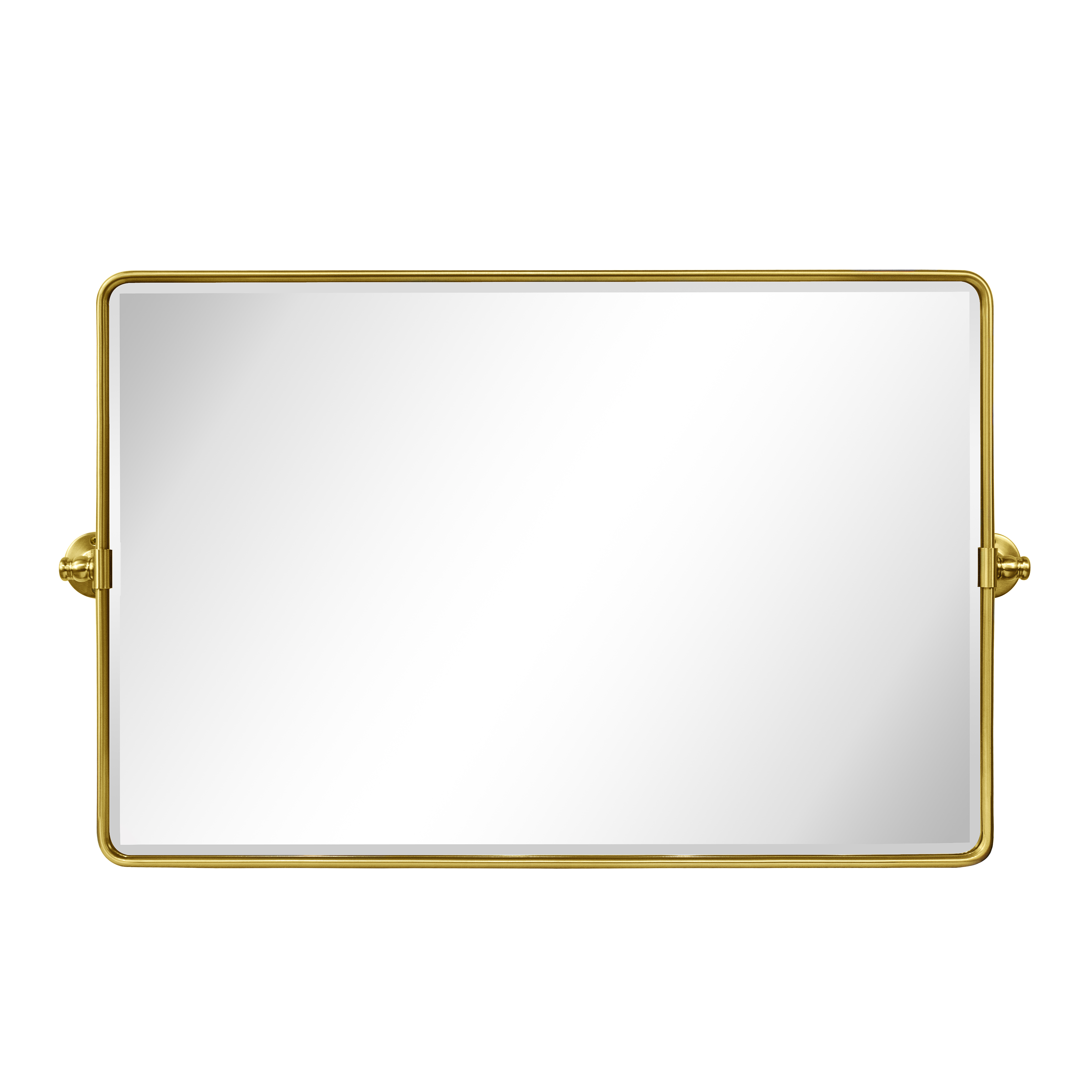 Lutalo Beveled Bathroom / Vanity Mirror35x23Brushed Gold