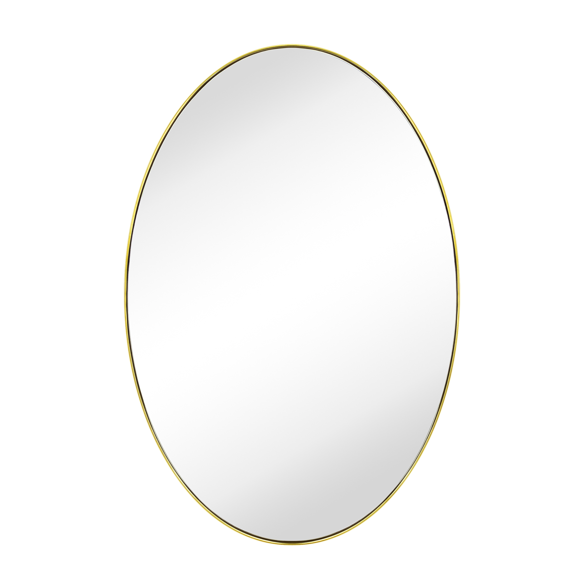 Javell Oval Metal Wall Mirror20x30Brushed Gold