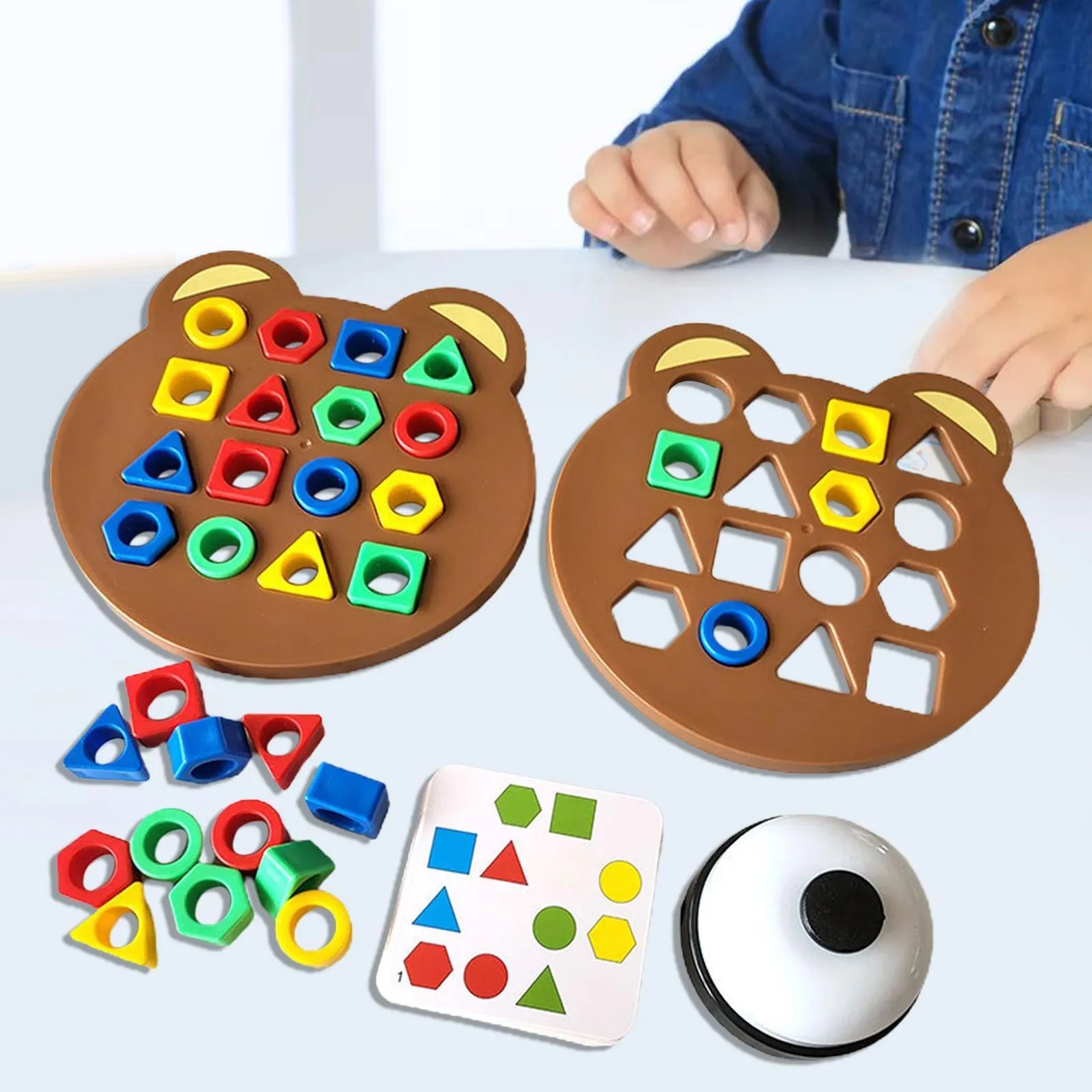 Shape Matching Game Color Sensory Educational Toy for Toddlers Boy Birthday Gift - Picture 8 of 10