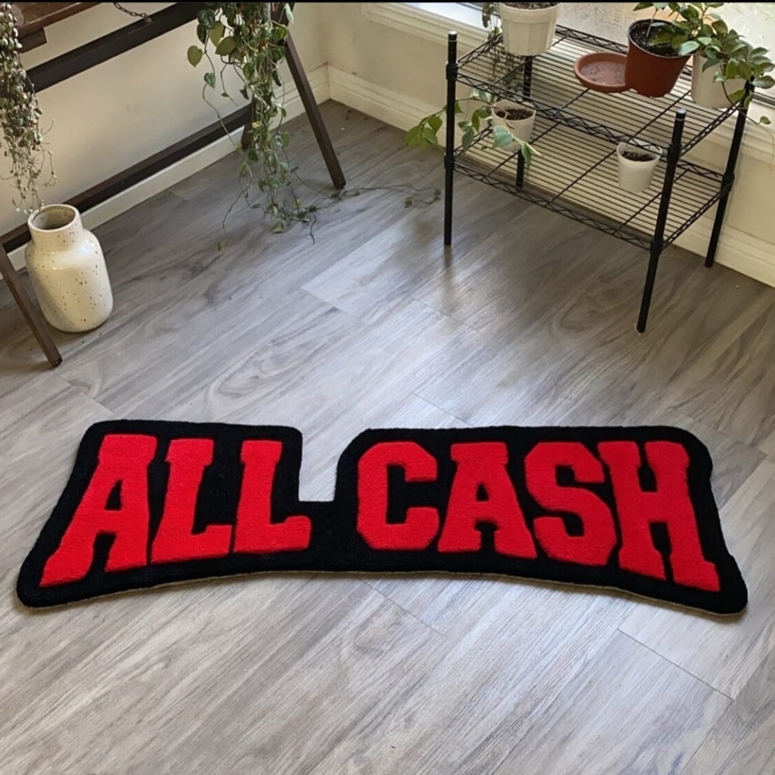 LAKEA All Cash Tufted Rug 3D Anime Rugs Floor Safety Pad Aesthetic Home Room Winter Warm Decor For Teen Room Cool Purple Mat