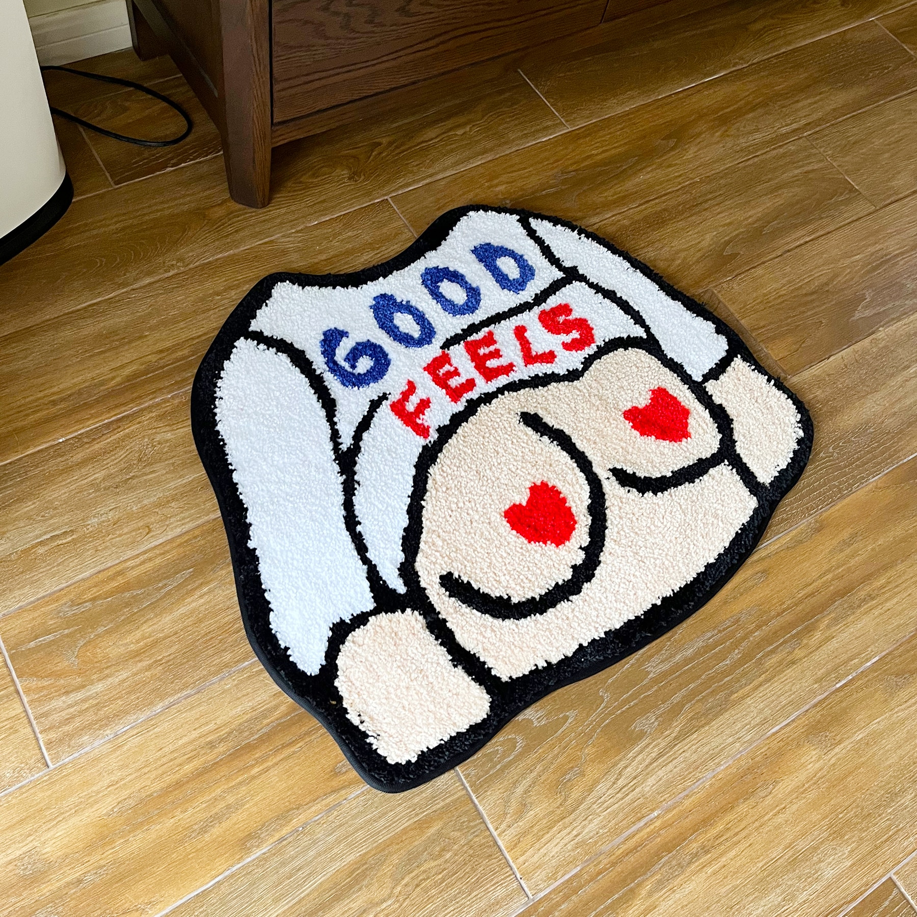 LAKEA Breast Tufted Rug Bath Mat Carpet Bathroom Non Slip Absorbent Foot Mat Entrance Small Rug for Bedroom Comfortable Alfombra