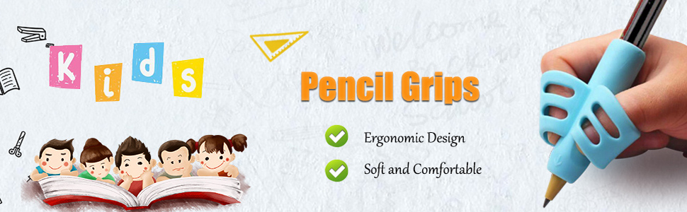 Ergonomic pencil grips