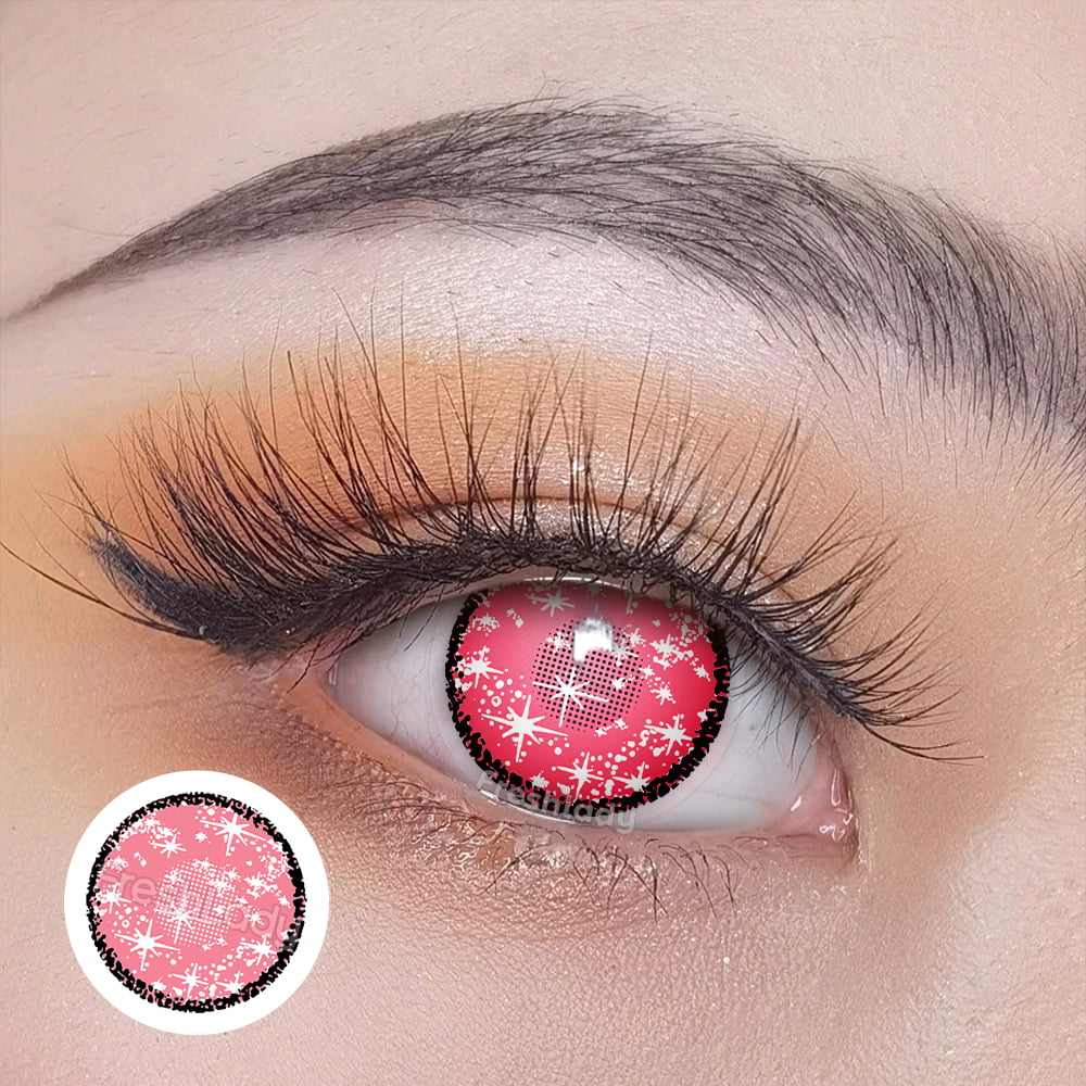 UYAAI Contact Lenses For Eyes Anime Pupils 1 Pair Eye Color Contacts For  Halloween Pink Colorcon 14.5mm Beauty Cosplay Lens - AliExpress