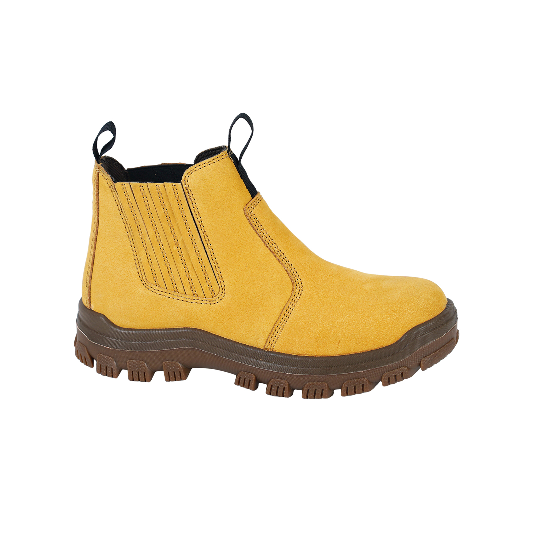 Steel toe boots for work, Whale Chelsea--Wheat, best fashion safety boots.
