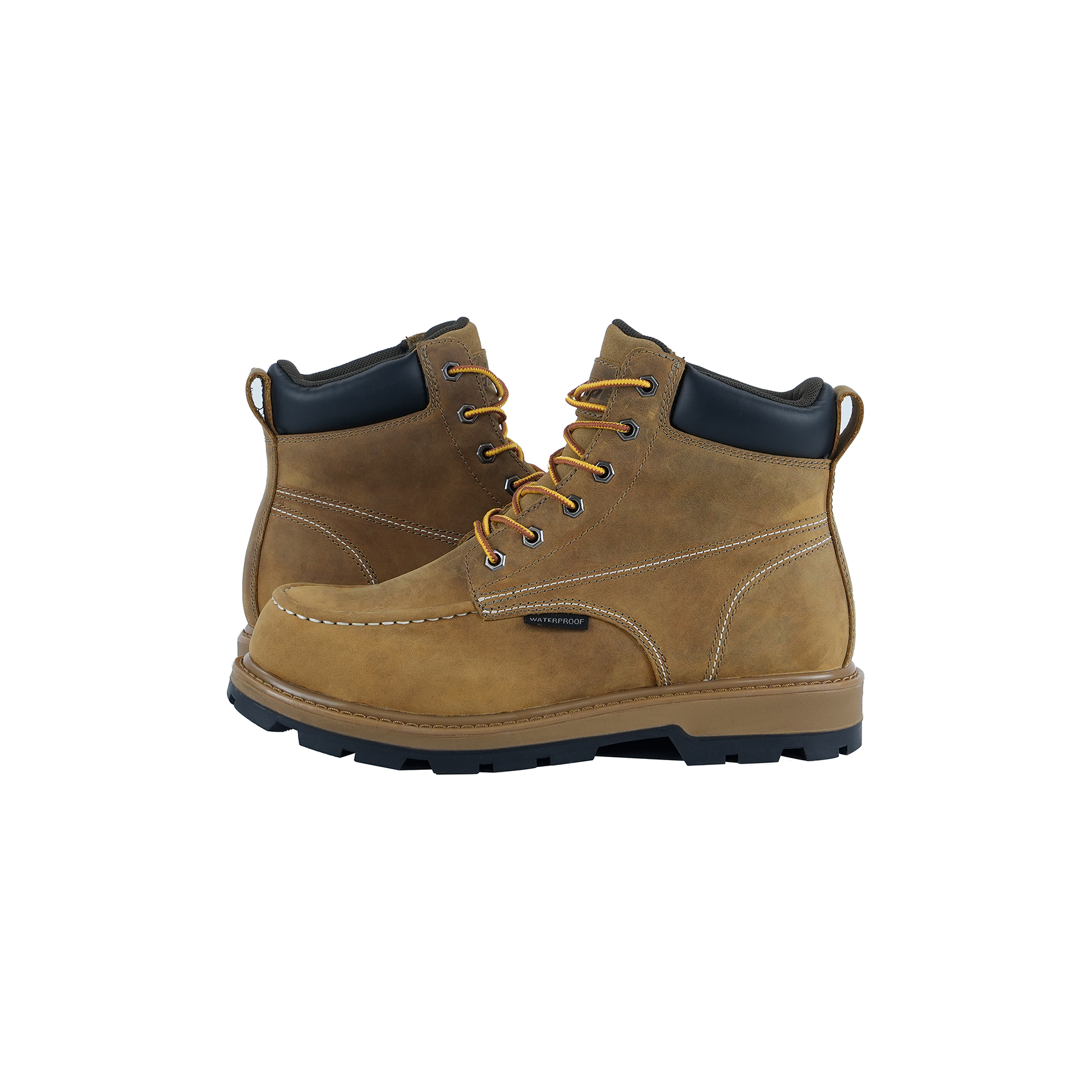 Seals Martin Shoes--Brown work shoes for man, safety boots,steel toe boots,.