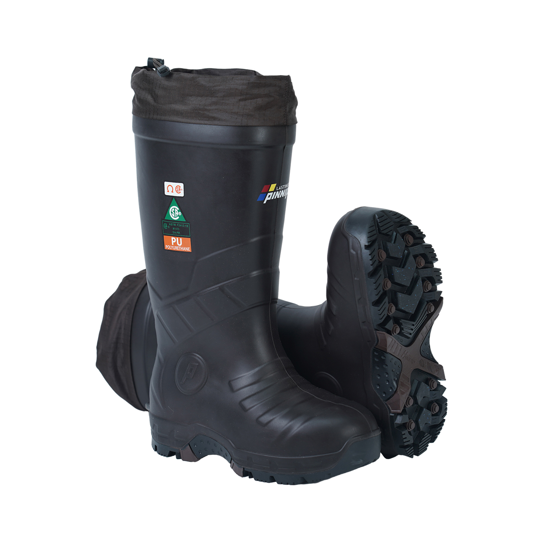 Snow Conquer protective boots-Brown, safety boots, steel toe boots, Non-slip shoes.