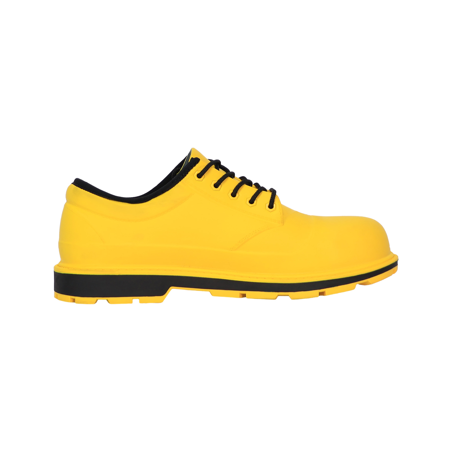 Steady-Smooth PU Lace Up Short Boots-Yellow