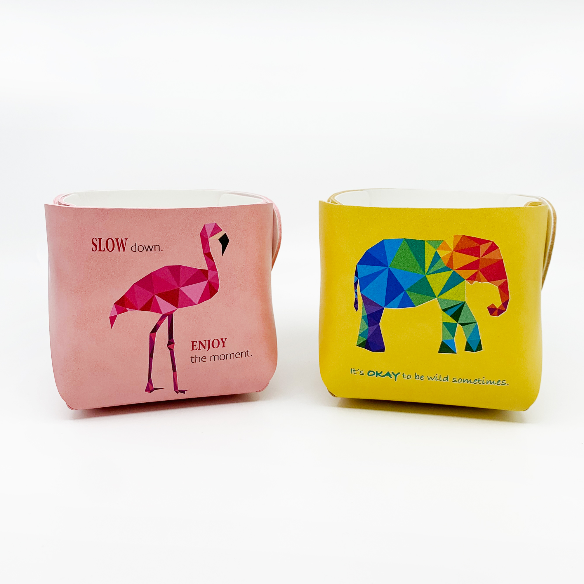 Safari and Water Birds Pencil Holder / Small Basket Storage -GoHeyHey Design Store