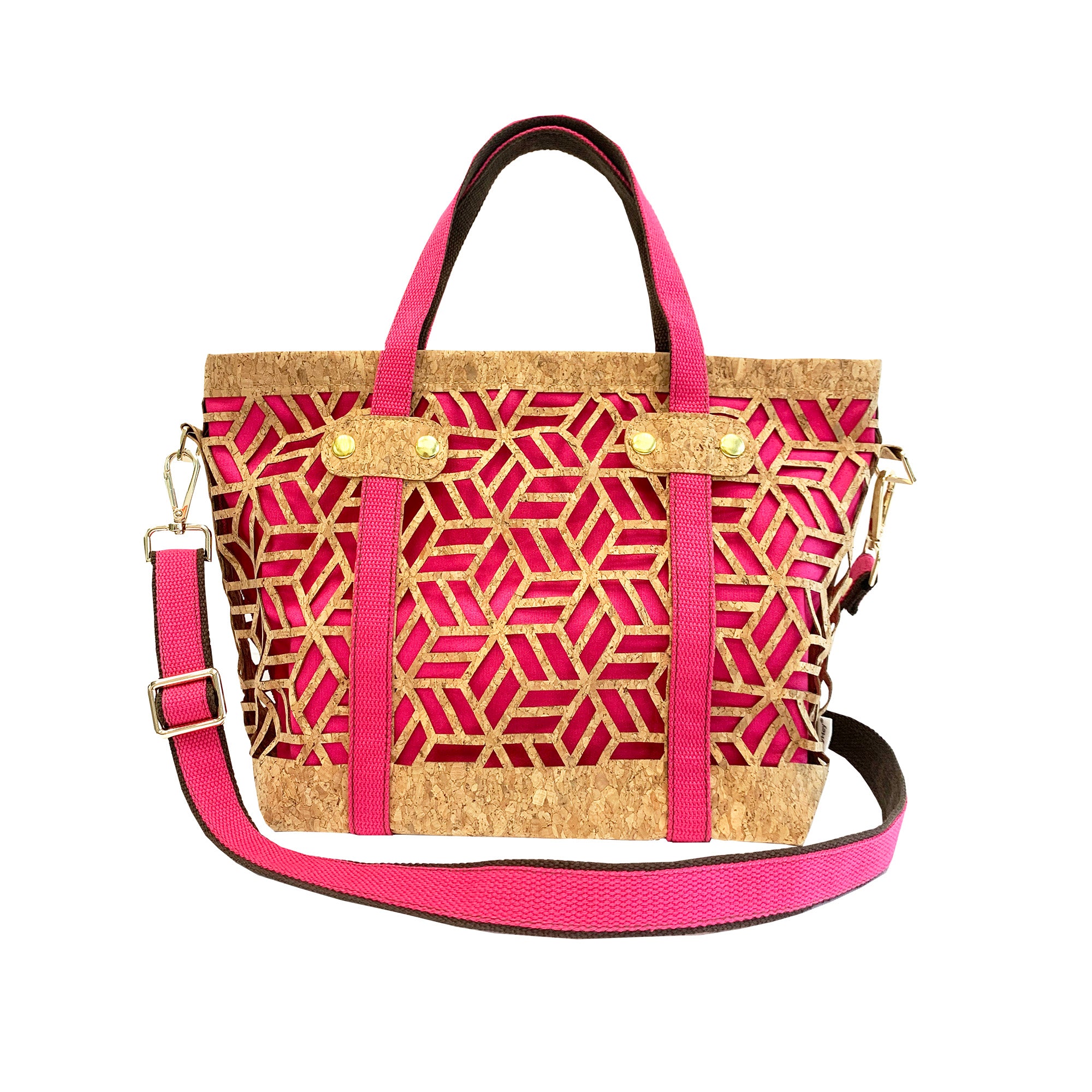 Polygonal Cork Crossbody Bag / Shoulder Bag / Handbag-GoHeyHey Design Store