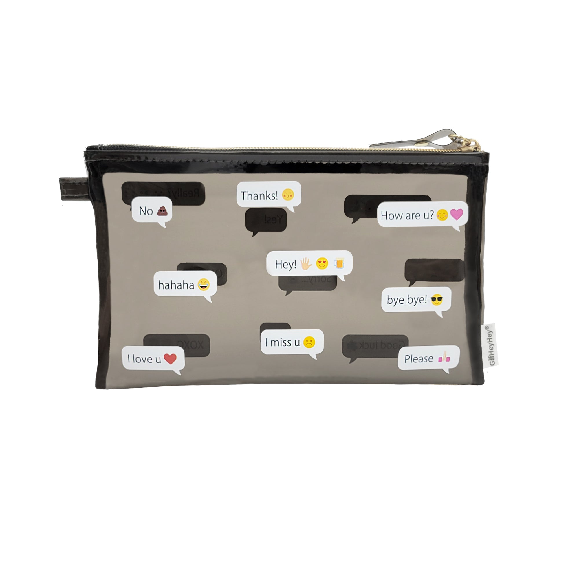 Fun Emoji Multi-purpose Zipper Pouch-GoHeyHey Design Store-sustainable gifts