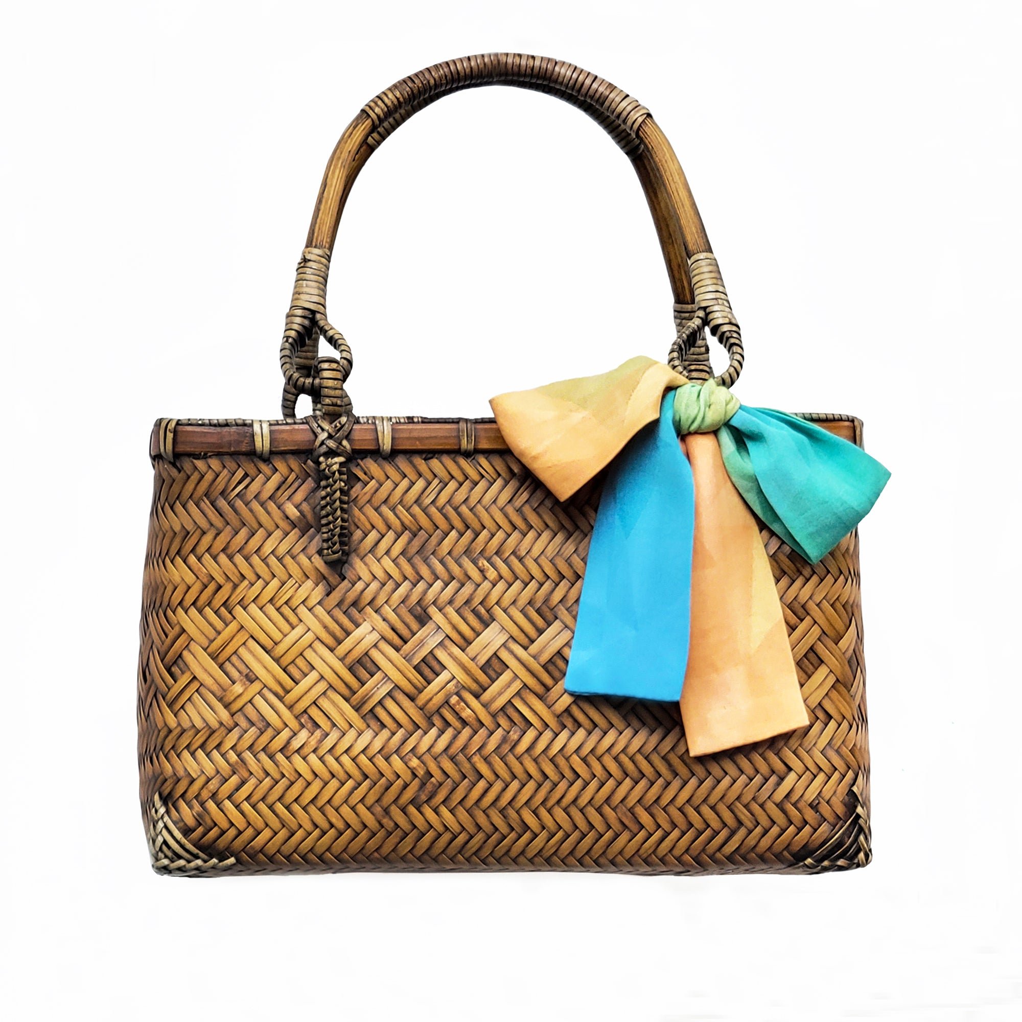 Buy Vintga Bamboo Handbag Handmade Tote Bamboo Purse Straw Beach Bag for  Women (Bamboo Small) at Amazon.in