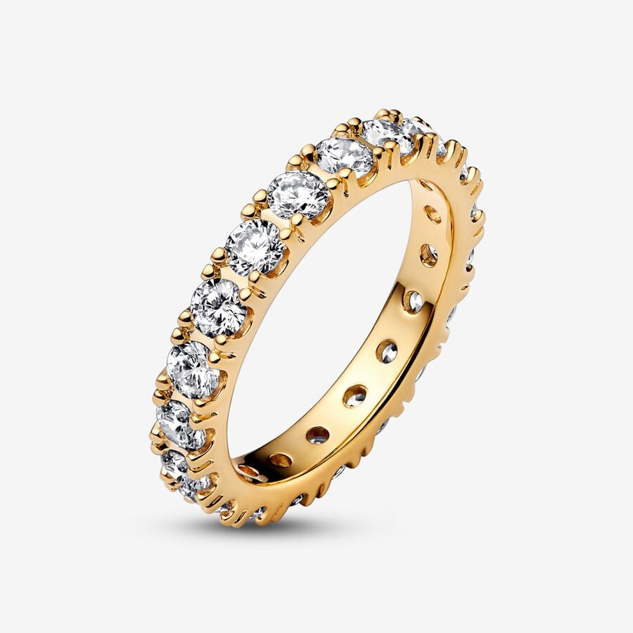 Sparkling Row Eternity Ring