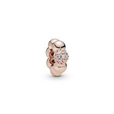 Polished & Pave Rose Bead