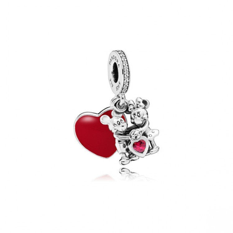 Minnie & Mickey With Love Charm