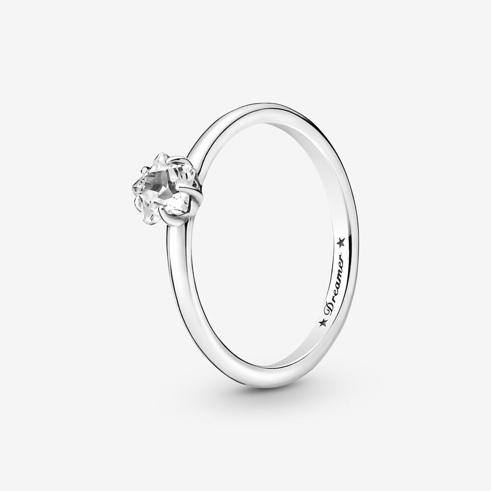 Celestial Sparkling Star Solitaire Ring