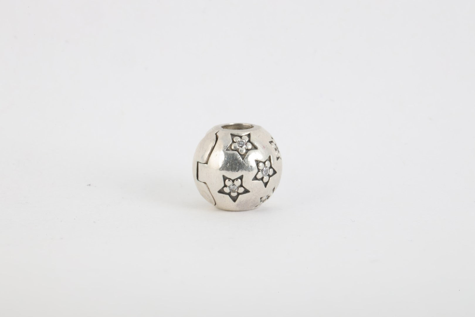 925 Silver Spacer Charm with Stars (2.83g.)