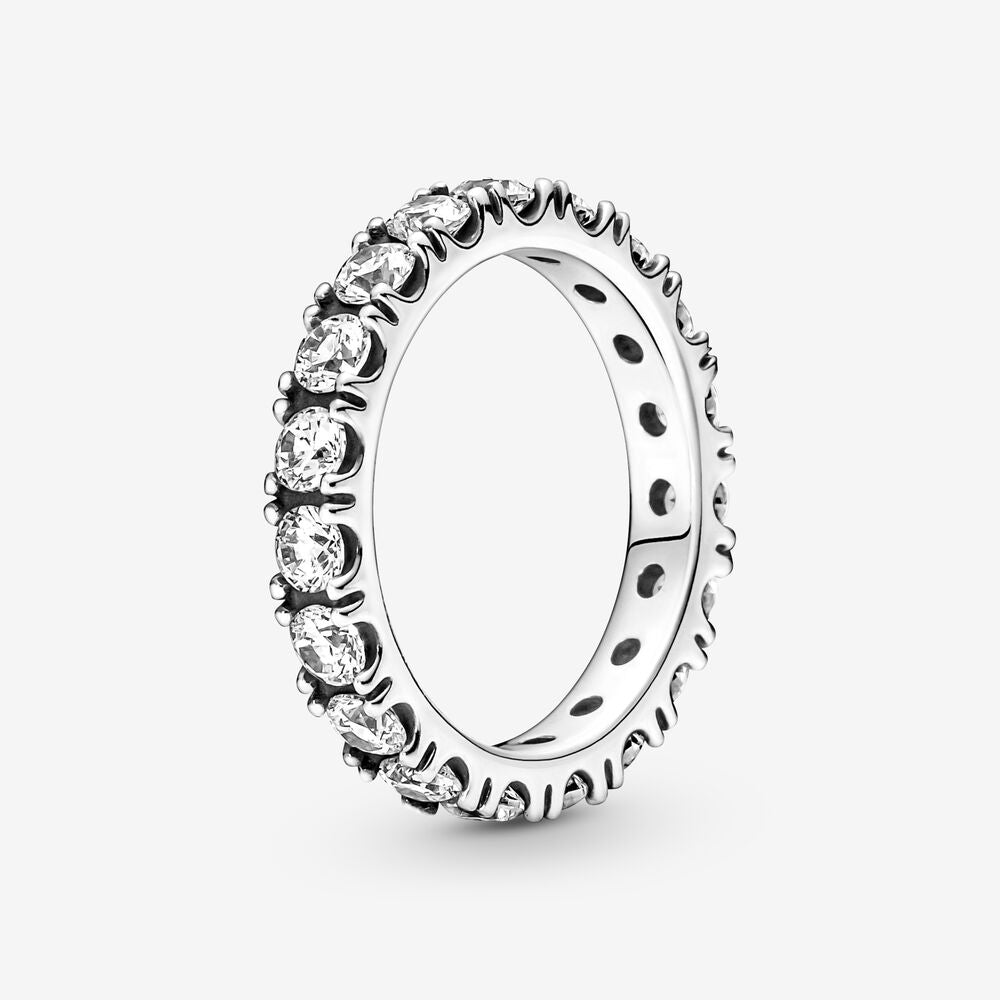 Sparkling Row Eternity Ring | Clear