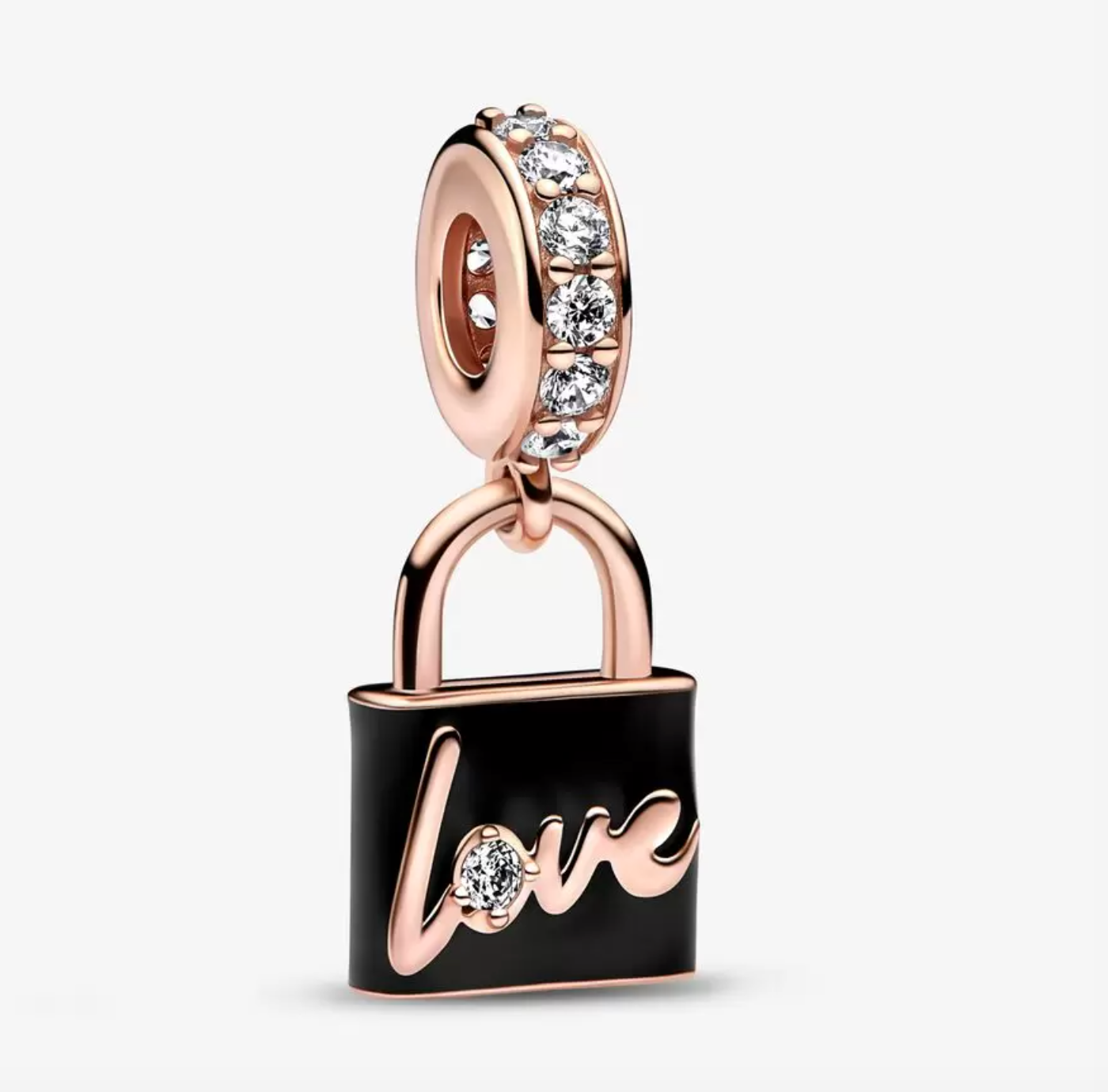 Love Padlock Dangle Charm