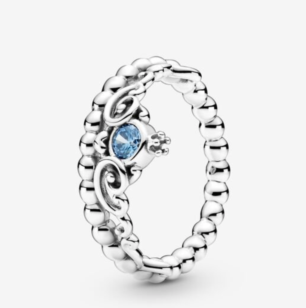 Disney Cinderella Blue Tiara Ring