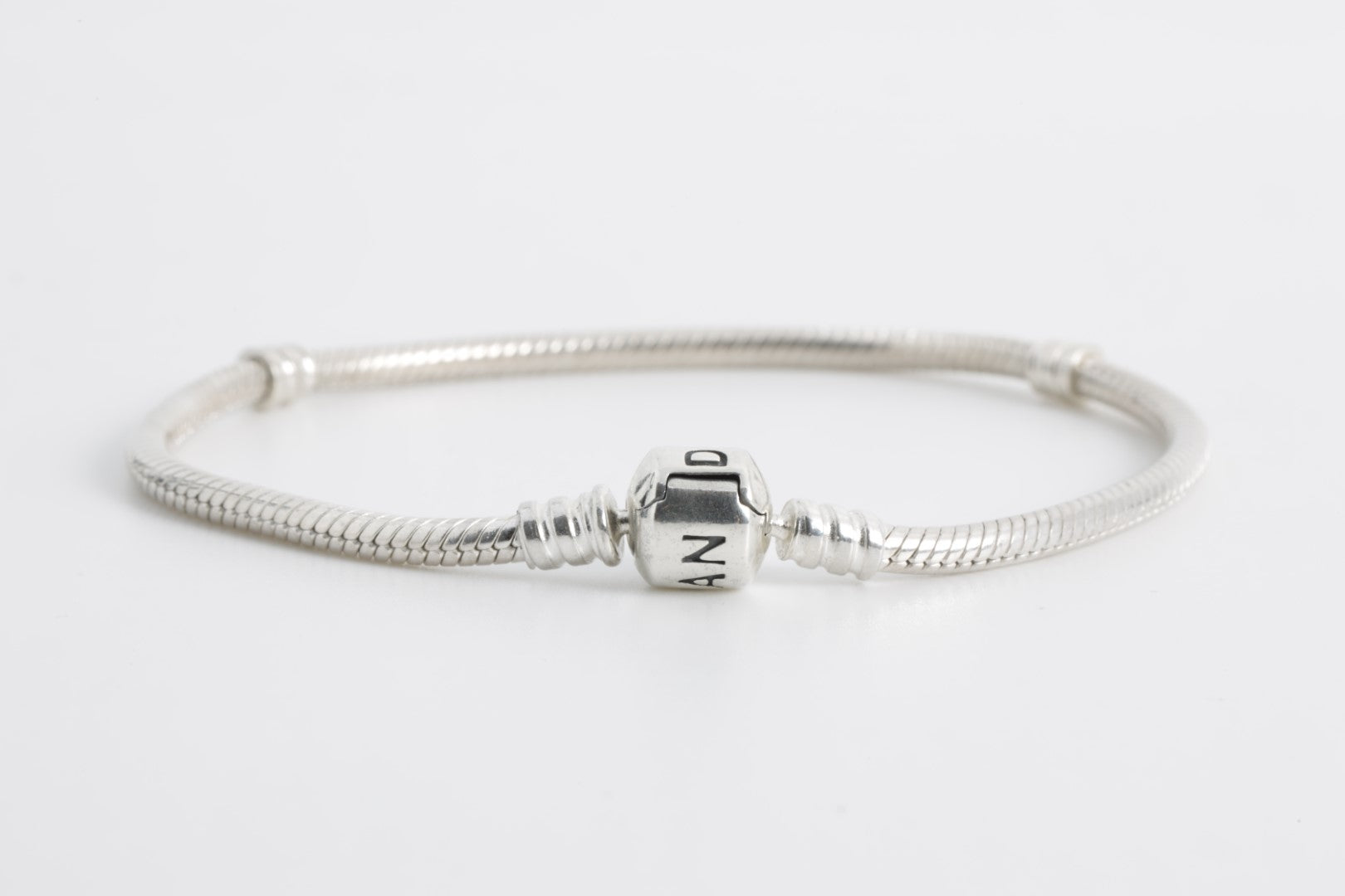 7'' Moments 925 Sterling Silver Snake Chain Bracelet (14.1g)