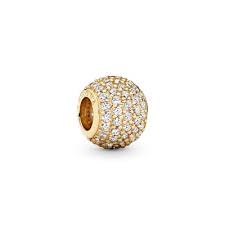 14k Pave Lights Bead