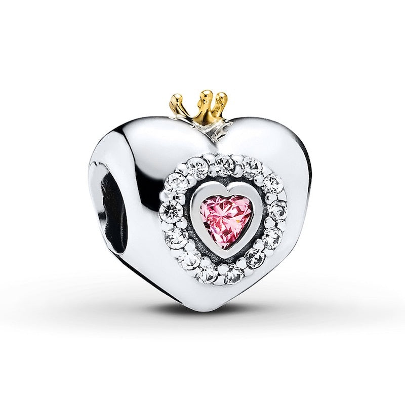 Princess Heart CZ Charm