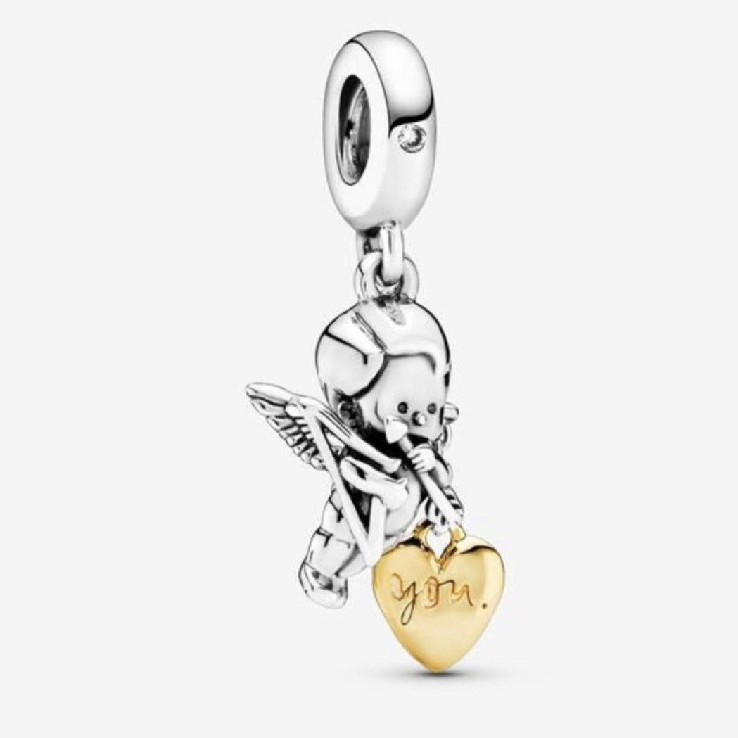 Cupid & You Heart Dangle Charm